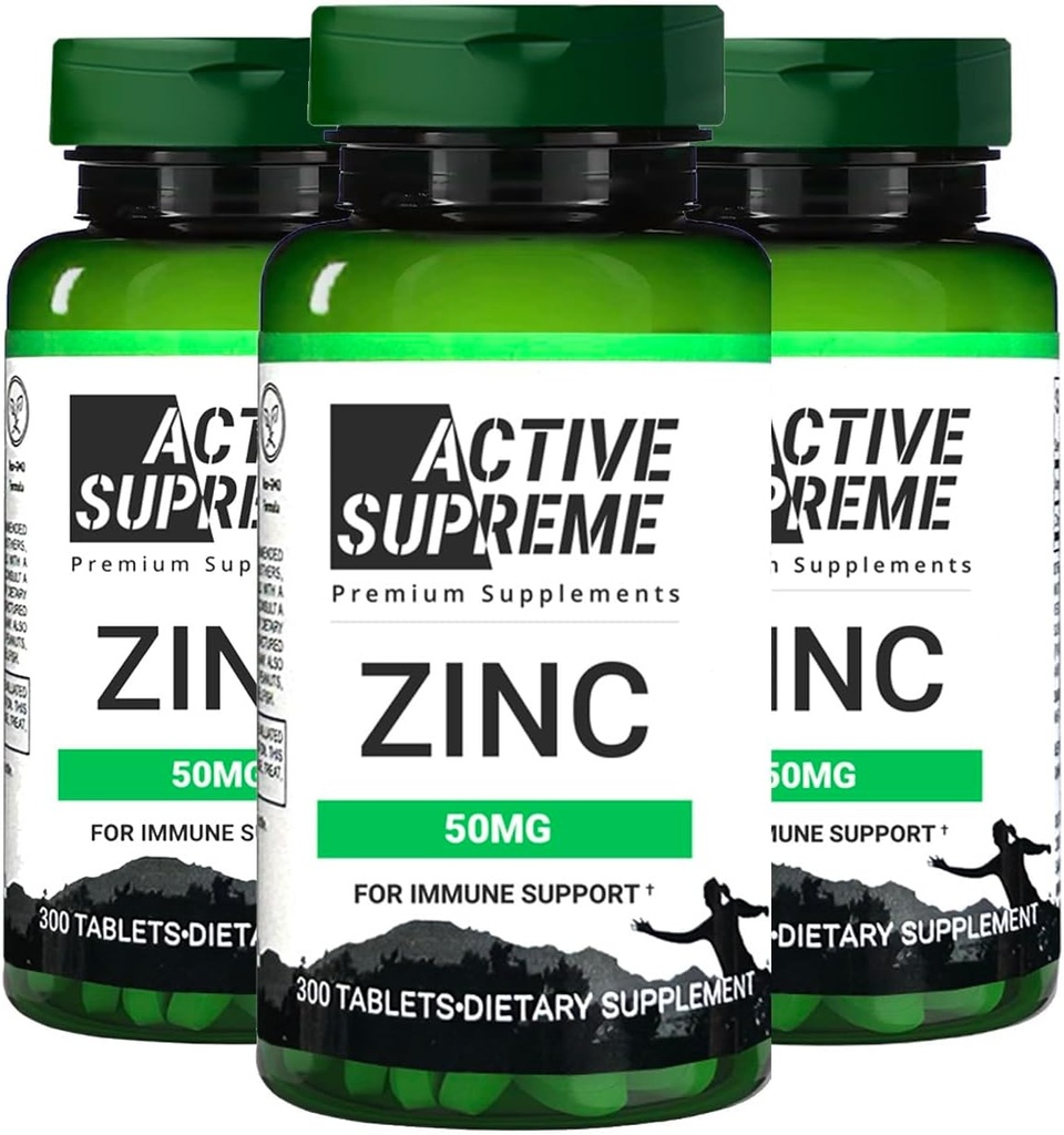 3 Pack Sink Citrate 50 mg - Supplement til å støtte immunsystem og reproduktiv helse