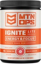 MTN OPS Ignite Lite Energi Drikkepulver Glutenfri Nitric Oxid Supplement Drikkeblanding, L Arginin, L Citrullin, Koffein & Nootropisk Sukker Gratis Drikkeblanding, 45 Serveringer, Pink Citrus