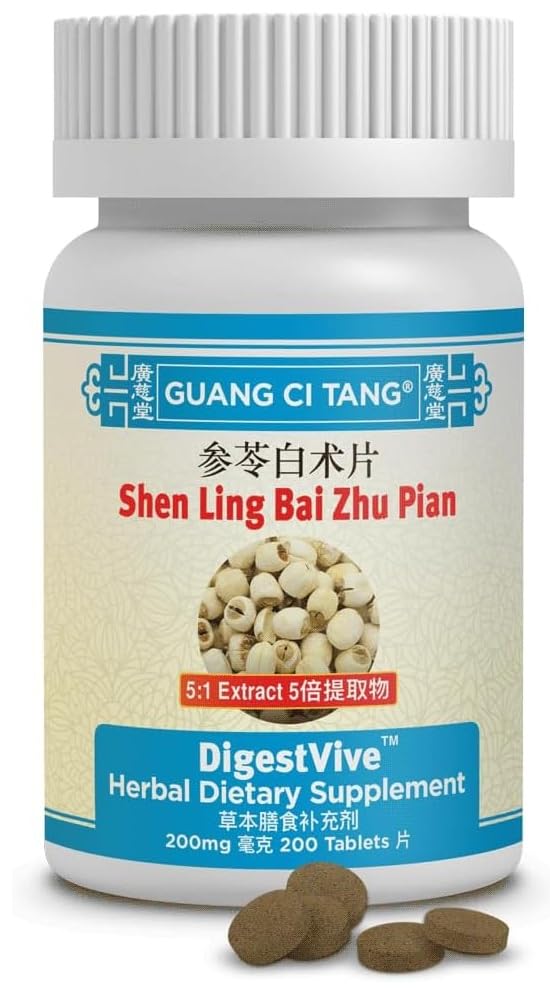 Shen Ling Bai Zhu Pian, tabletter 200 200 mg tabletter - Pakke med 2 Y