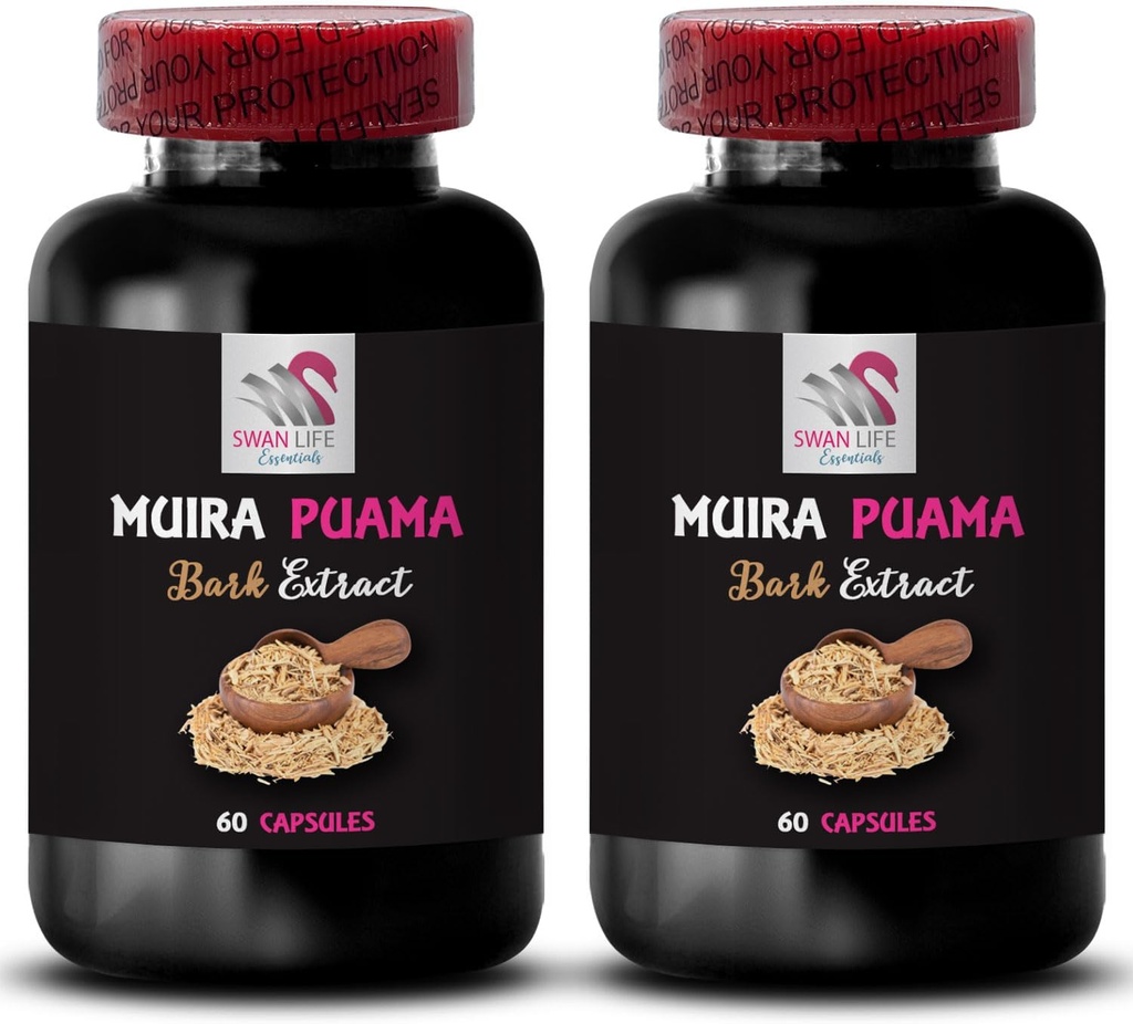 Boost Formula - MUIRA PUAMA BARK EXTRACT - Daglig heis, Livsstil Companion, Strømkirurgi, Alle dagers løft, Energiløft, Botanisk støtte, Eventyr Leslighet, Formula støtte 2 flasker 120 kapsler