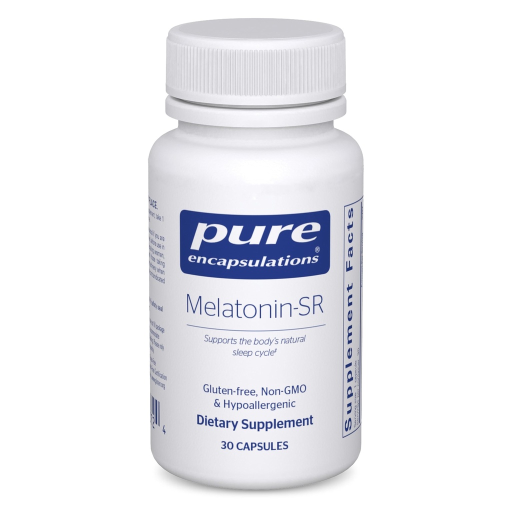 Pure Encapsulations Melatonin-SR - Extended Release Melatonin - Støtter Restful Sleep* - Sleep Supplement - Glutenfri & Vegan - 30 Kapsler