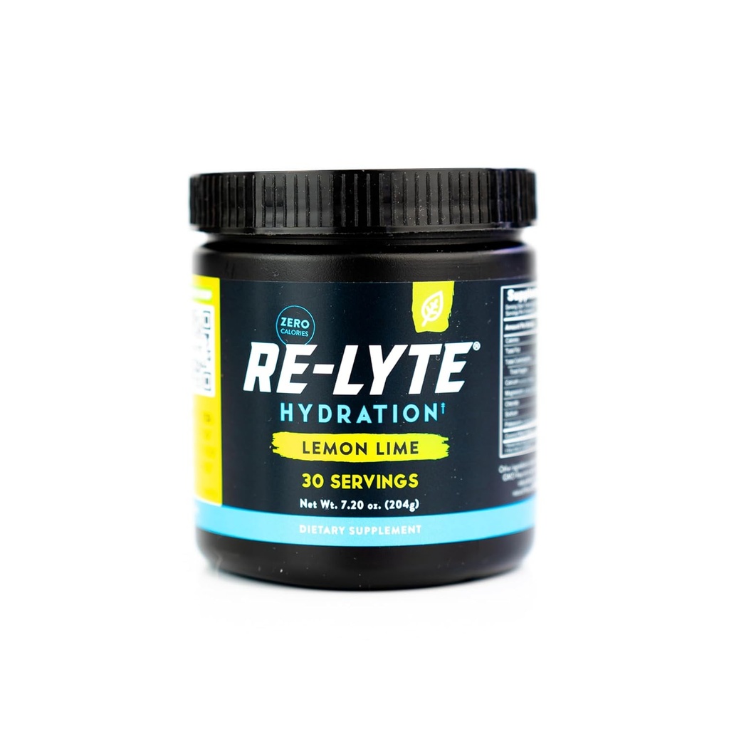 REDMOND Re-Lyte Electrolyte Drink Mix Lemon Lime, 30 porsjon SMALL 6.88oz krukke