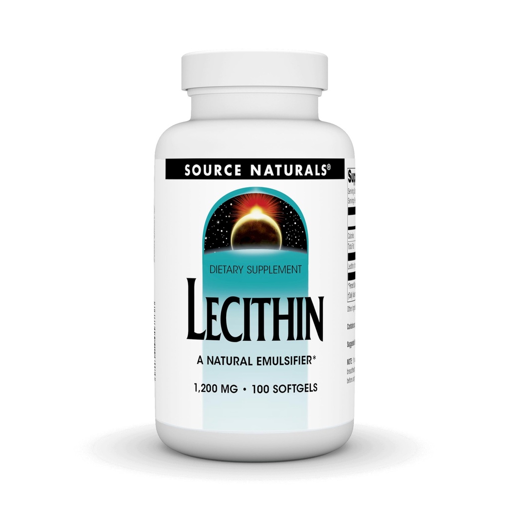Kilde Naturals Lecithin 1200 mg, En naturlig emulgator - 100 Softgels