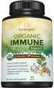 USDA Organic Immune Support Supplement – Organic Immune Health Supplement med vitamin C, Elderbær, Astragalus, Oregano, Ginger, Moringa & Helse – Organic Immune System Support - 90 Immune Tabletter