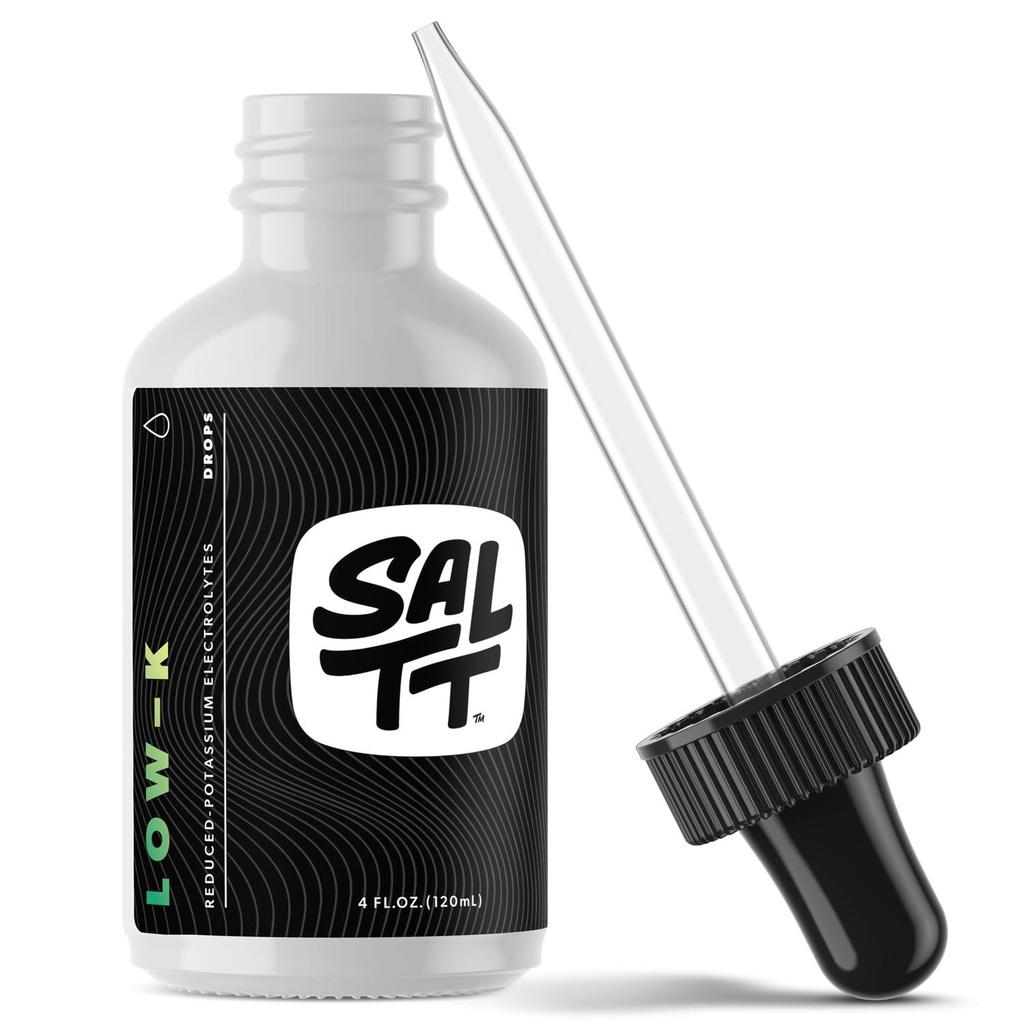 SOLTT Lav-K Fastende dråper Natrium og Ionic Magnesium Fasting Supplement | Intermittent Fastende Mineral Supplement | Electrolyte Replenisher | 120ml Droper Flaske