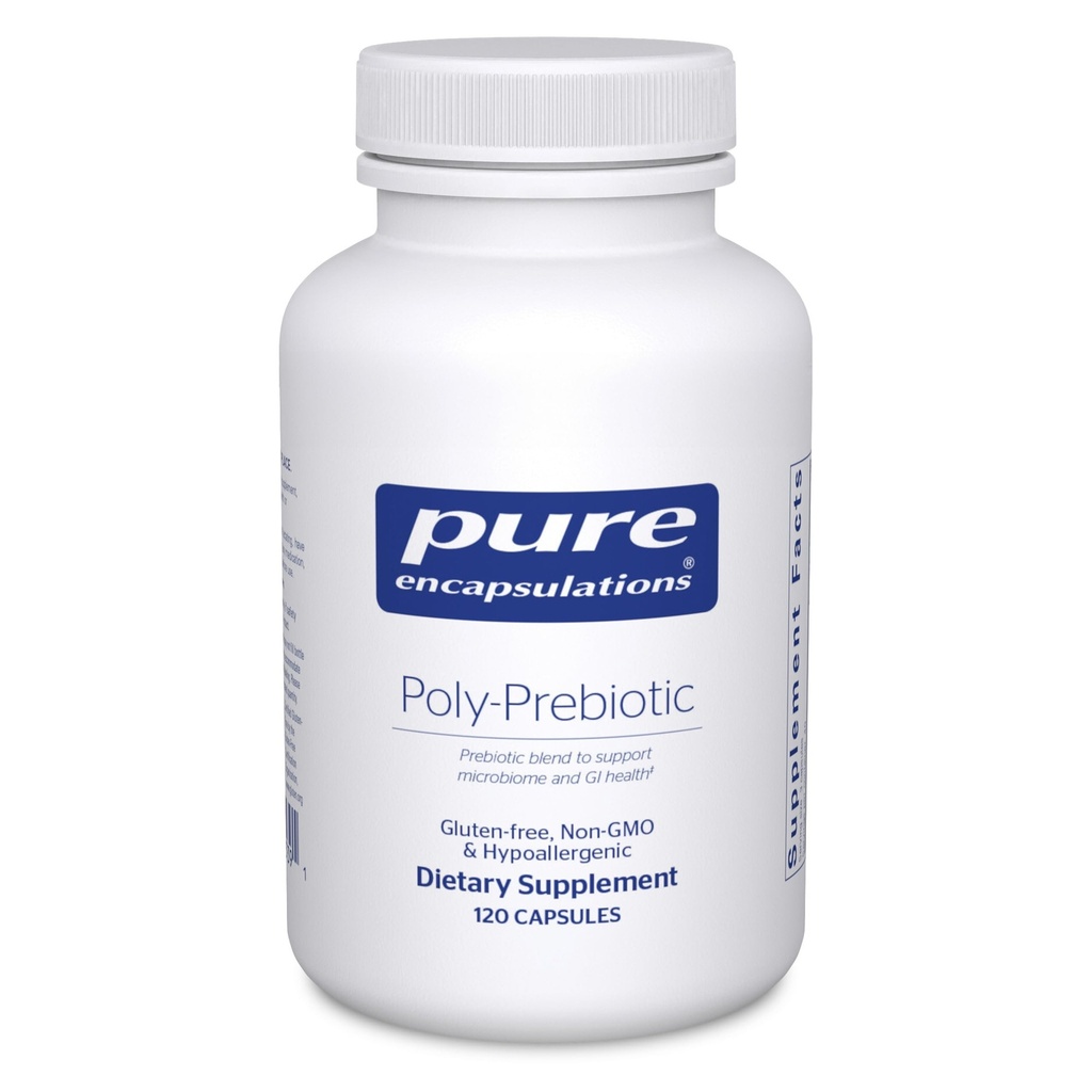 Rene innkapslinger Poly-Prebiotic | Prebiotic blanding for å støtte mikrobiom og GI helse | 120 kapsler