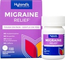 Hylands Migraine Hodepine Natural Pain Relief Tabletter, Pakke med 1, 100 greve (Packing May Vary)