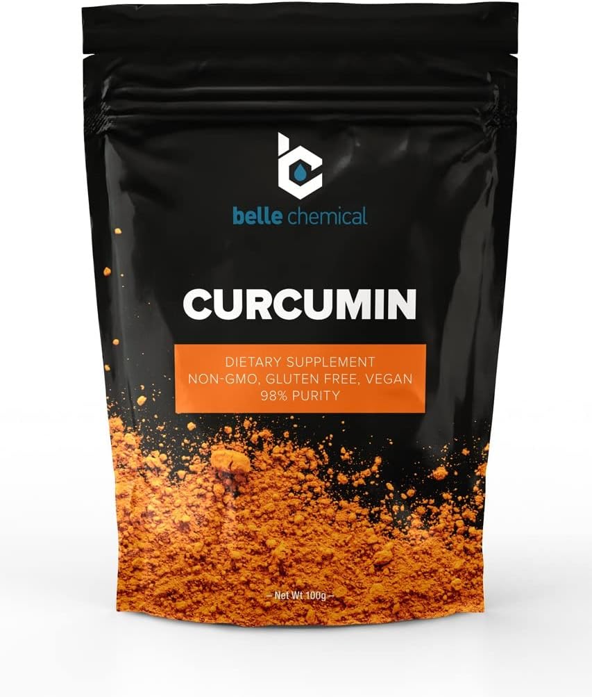 Belle Chemical 98% ren Curcumin pulver (98% Curcuminoids) (100 gram)