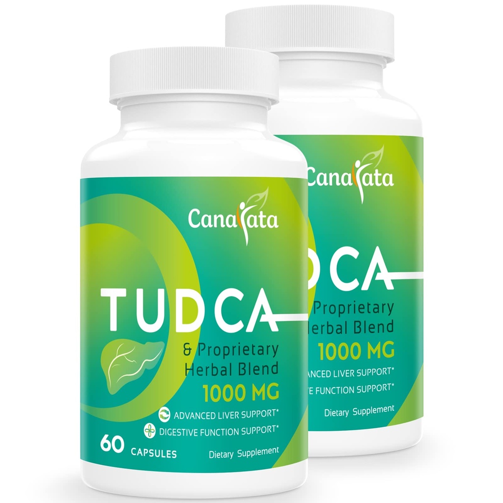TUDCA Liver Support Supplements 1000mg - 120 Vegan Capsules, TUDCA Bile Salts med Melk Thistle Herbal Blande Formula for Liver Cleanse & Repair