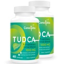 TUDCA Liver Support Supplements 1000mg - 120 Vegan Capsules, TUDCA Bile Salts med Melk Thistle Herbal Blande Formula for Liver Cleanse & Repair