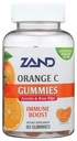 ZAND Immunitet Orange Vitamin C Gummies, velvære og immunstøtte Supplement, Chewable Vitamin C w / Citrus Bioflavonoids, Rose HIPS og Acerola, Vegan, Glutenfri, 60-dagers garanti, 30 Services