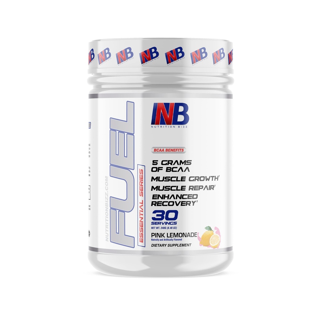 BCAA pulver, 5 gram BCAA Aminosyrer, post trening gjenopprette drikke for muskelbygging, gjenoppretting og utholdenhet, 30 serveringer (Pink sitronade)