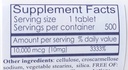 SunnNaturlig Biotin 10.000 mikrog (500 tabletter) for hårvekst, hud, sterke negler, biotin 10 mg