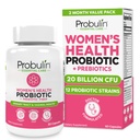Probulin Kvinner Probiotika - Vaginal, UT, Gut & Immune Helse med Lactobacillus Reuteri - 20 milliarder CFU, 12 Probiotiske Strains & Prebiotika - 60 Vegan, Glutenfri kapsler for hele-Body Wellness