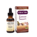 Amber NaturalZ Vibactra Immune Support Herbal Supplement for hunder, katter, fugler, Guinea griser, og kaniner | Kjæledyr Herbal blanding for generell helse | 1 Fluid Ounce Glass flaske | Produsert i USA