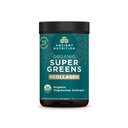 Gamle Ernæring Supergreens pulver, økologisk supermat pulver med kollagen, laget av ekte frukter, grønnsaker og urter, for digestiv og energi støtte, 25 serveringer, 7,5 oz