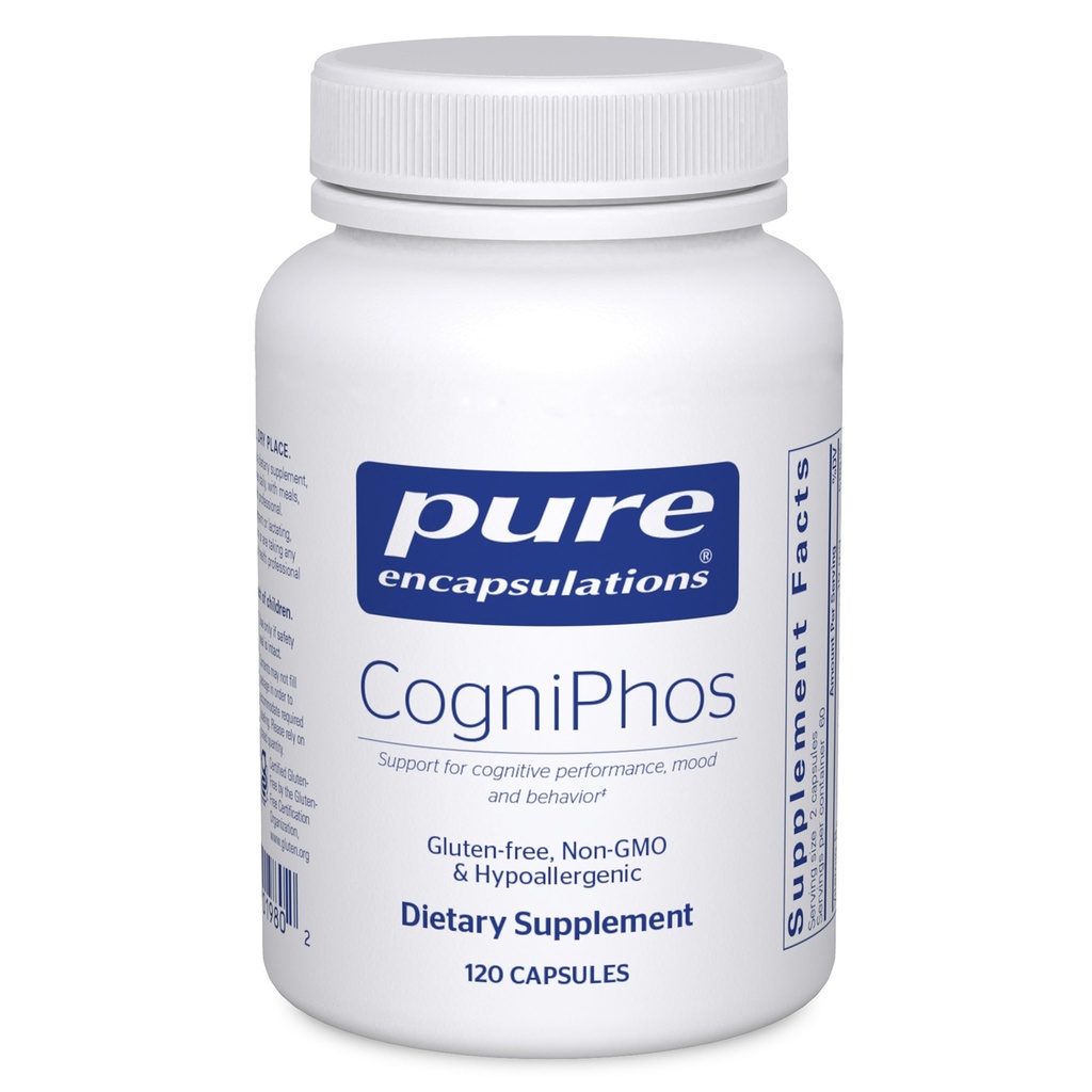 Pure Enkapslinger KogniPhos ® Neuronal støtte for kognitiv ytelse og oppførsel ® 120 kapsler