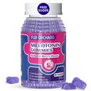 Melatonin Gummies 5mg - naturlig søvnhjelp - sovesupplement - sukker gratis melatonin Gummies match med magnesium hjelper deg å sove raskere og holde seg sover lenger - 60 gummies Vegan