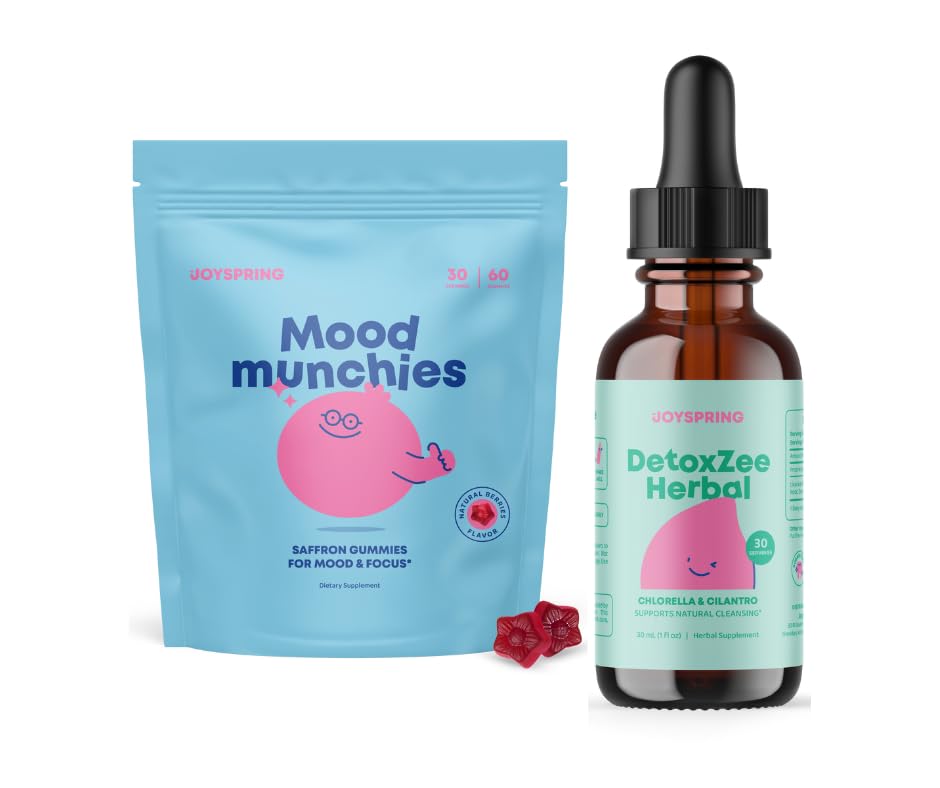 JoySpring Saffron Gummies og Herbal Detox og rengjøring for barn