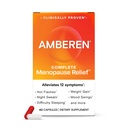Amberen Menopause Supplement for kvinner, 120 kapsler, klinisk bevist, hjelper støtte hormonbalanse, bidrar til å lindre 12 Menopause Symptomer: varme blits, natt sviter, humørsvingninger og mer