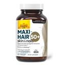 Country Life Maxi-Hair 50+ – Biotin-basert hår, hud og negler Supplement for kvinner og menn over 50 | Støtter sunn hårvekst og redusert | Certified Glutenfri og vegetarisk | 60 kapsler