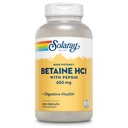 Solaray høy styrke Betain HCL med pepsin - Hydroklorid Supplement for digestiv helse - med Betaine hydroklorid og Digestive Enzymer - Gut helsestøtte - 60-dagers garanti, 250 VegCaps
