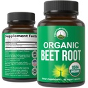 USDA Organic Beet Root Vegansk Kapsler. Beets Juice pulver Super Food piller 1200 mg. Nitric Oxid Energi øker beetroot ekstrahere kapsler. Polyfenol støtte supplement for kvinner og menn