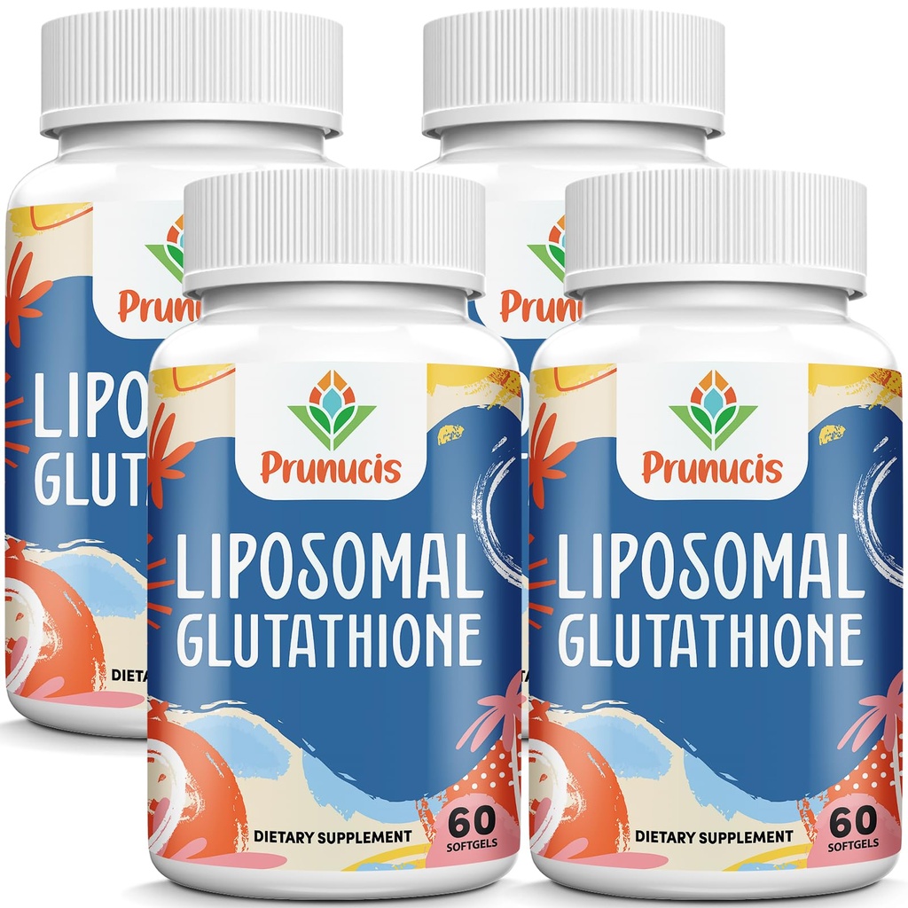 2400MG Liposomal Glutation, med vitamin C, Melk Thistle & Alpha-Lipoic Acid, Master Antioksidanter, Ren Redusert L-Glutathion - Immunsystem, Cell Repair, Energi, Høy absorpsjon, 240 Softgels