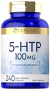 Carlyle 5HTP | 100 mg | 240 kapsler | 5 Hydroxtryptofan | Ikke-GMO & Glutenfri Supplement