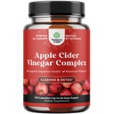 Rensing av Apple Cider Vinegar Capsules - ACV Cleanse og Detox piller for Gut og Digestive helse med Slimming Cayenne - Ekstra styrke ACV kapsler for Gut Cleanse og Full Body Detox (60 Serveringer)