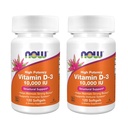 NU Matvarer høy styrke vitamin D-3, 10.000 IE, 120 Softgels, 2 Pakke