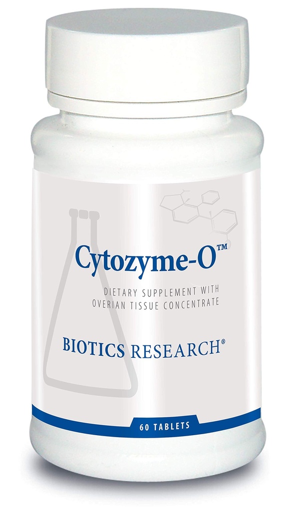 Biotikk forskning Cytozyme O Raw Bovine Ovarian Vessue, støtter kvinnelig helse, SOD, katalase, Potent Antioksidant aktivitet, 60 tabletter
