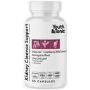 Ungdom & Tonic Nurnal Cleanse & Detox Supplement med Cranberry Extract - Støtter Urinal Tract Helse, Blader og Nyre Helse - Vegan, Ikke-GMO - 30 Vegetariske piller
