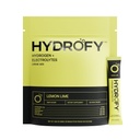 Hydrofy hydrogenvann + elektrolyter drikkblanding | H2 Hydration Packets med molekylær hydrogen, natrium, kalium, magnesium, kalsium og mineraler | No Sugar | Lemon Lime | 25 ct