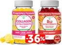 Lunakai Collage & Biotin Gummies Bundle - Vitaminer for hår, hud og ungdomslig utseende - Ikke-GMO Anti Aging Protein Supplement for menn og kvinner - 30 dagers forsyning