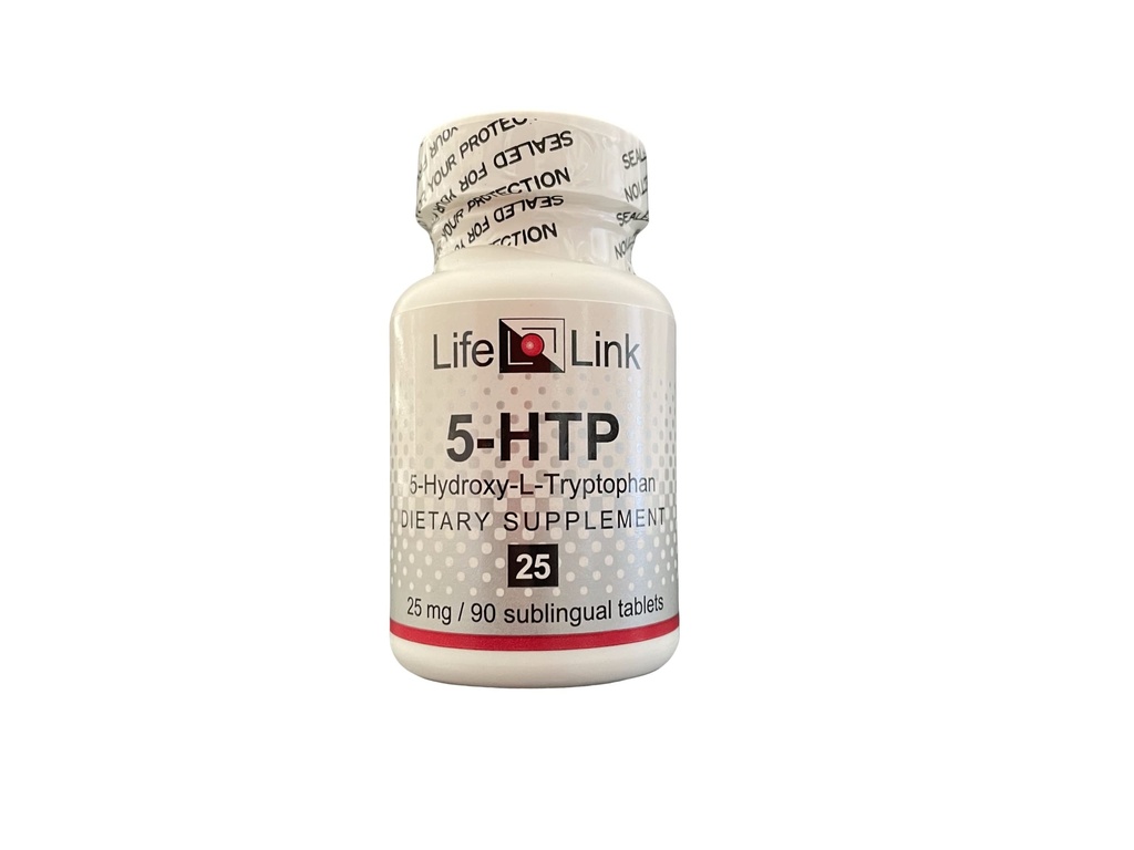 LifeLink 5-HTP (5-Hydroxy-L-Tryptophan) | 25 mg x 90 sublingual tabletter | Precursor til Serotonin |