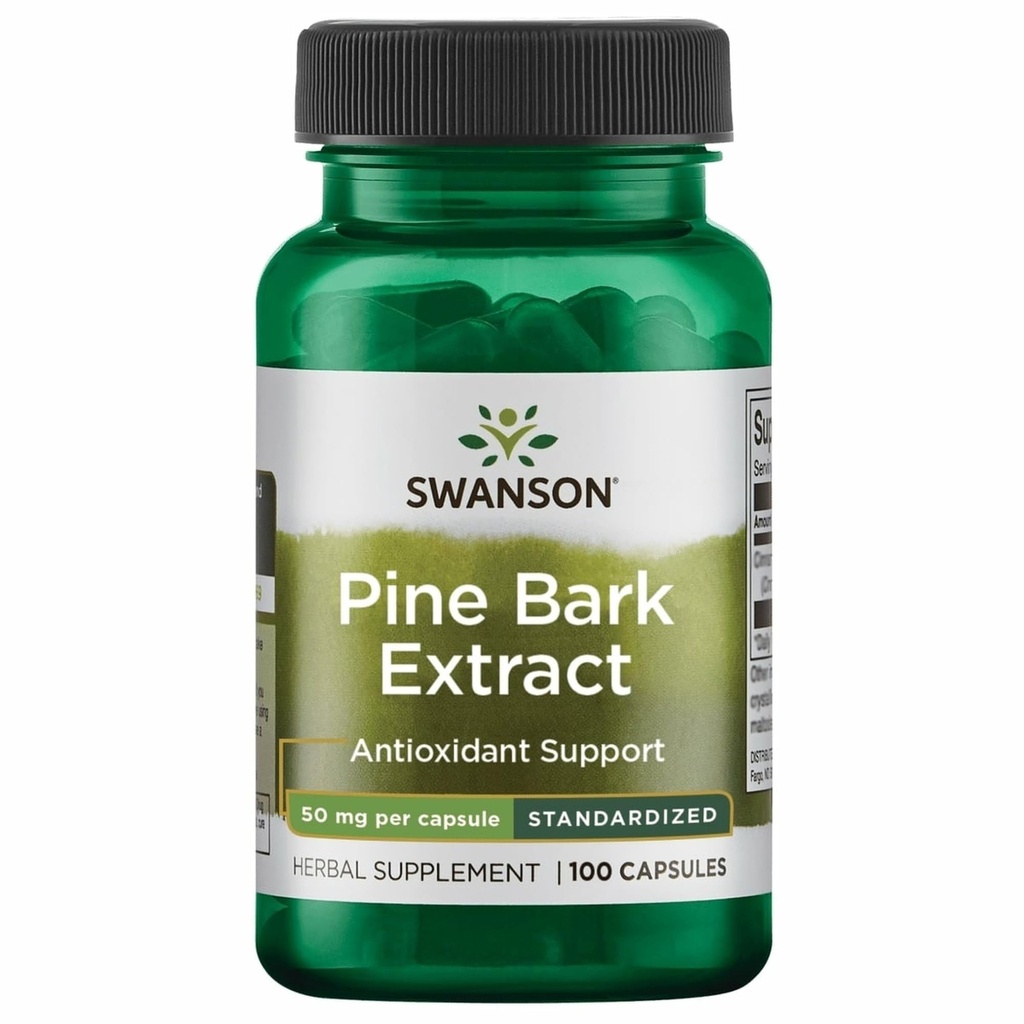 Swanson Pine Bark Extract 50 Milligrams 100 kapsler