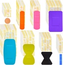 Lounsweer 720 stk Varierte Bandages Pack sorterte størrelser Fingertip Bandages Vanntett Bandages pustende bindebånd bulk for førstehjelp sårpleie Scrapes blender (Vivid farge)