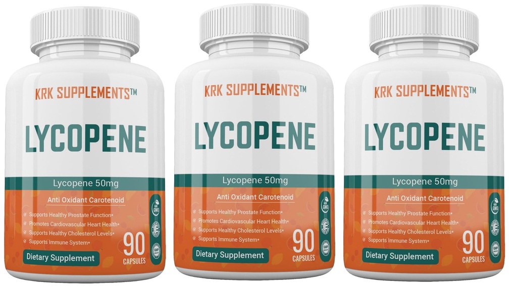 3 flasker Lycopen 50mg 270 totale kapsler