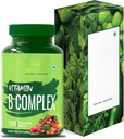 vitamin B-kompleks 100% RDA - 200 tabletter / kapsler - B-vitaminer Supplement (B1, B2, B3, B5, B6, B7, B9, B12), Grønn