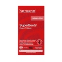 Humann SuperBeets hjertetabletter glatt Coat 500 mg – ikke-GMO pulver – klinisk studerte antioksidanter, 60 teller