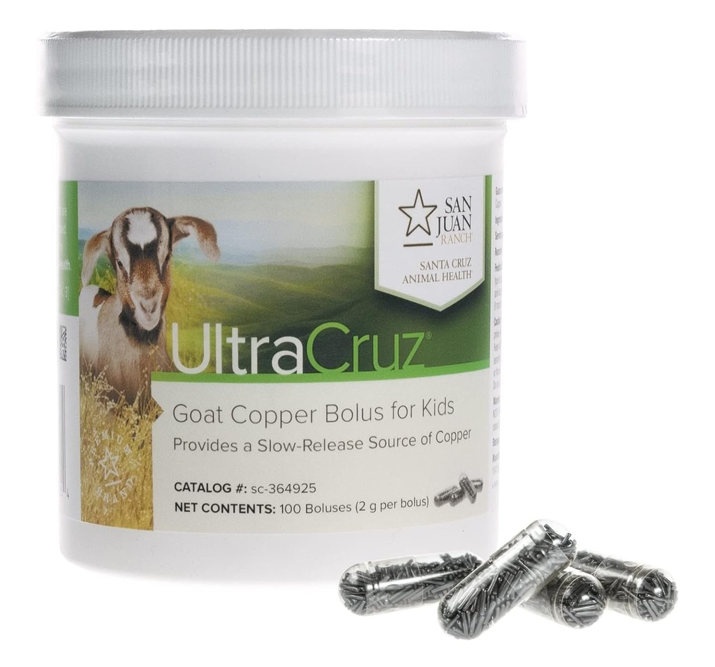 UltraCruz - sc-364925 Goat Copper Bolus Supplement for Kid Goats, 100 greve x 2 gram
