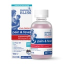 Mammas Bliss Barns Smerte og Feber Reduser, Kids Acetaminophen, Dye Gratis, Delicious Blandet Berry Flavor, Ages 2+, 4 Fluid Ounces
