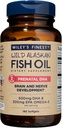 Wiley's Finest Wild Alaskan Fish Oil Prenatal DHA - 900mg EPA og DHA Omega-3s for gravide kvinner og sykepleier mødre - 180 Softgels (90 prenatal vitamin serveringer)