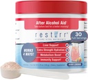restirr etter alkoholhjelp & gjenoppretting: støtter leverhelse, øker metabolismen og støtter immunsystemet med DHM, Melk Thistle, B-Complex, Hydration. 30 doser
