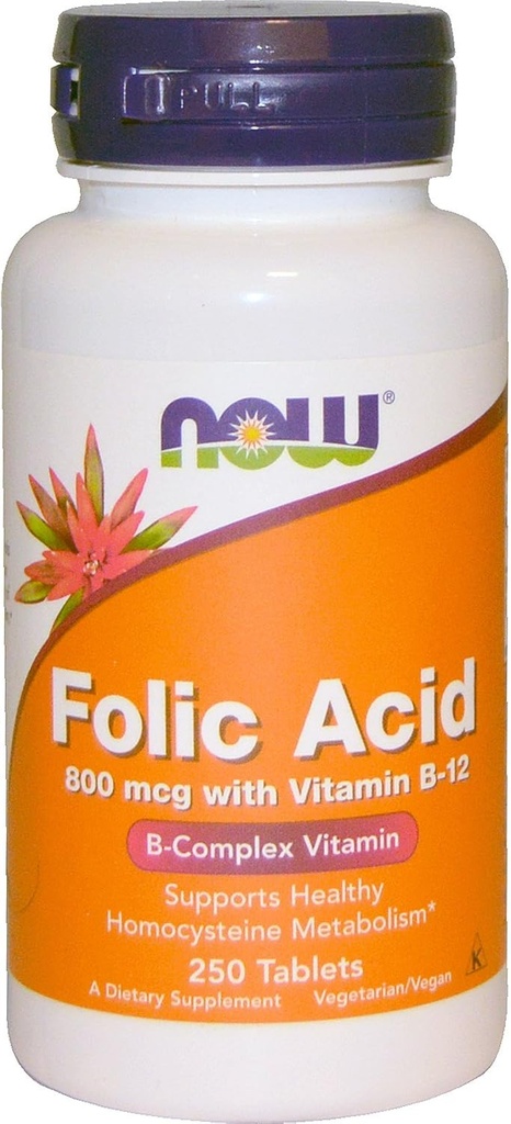 Nå Folinsyre 800mcg, 250 tabletter (pakke med 4)