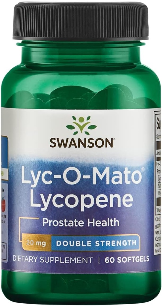 Swanson double-styrke LYC-O-Mato Lycopene 20 Milligram 60 Sgels