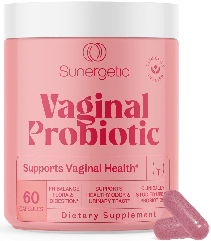Premium Vaginal Probiotika for kvinner – klinisk studert Lactobacillus Vaginal Probiotic med Prebiotic & Cranberry to Balance PH, Reduser Odor, Urin Tract Support & Feminine Helse – 60 Kapsler