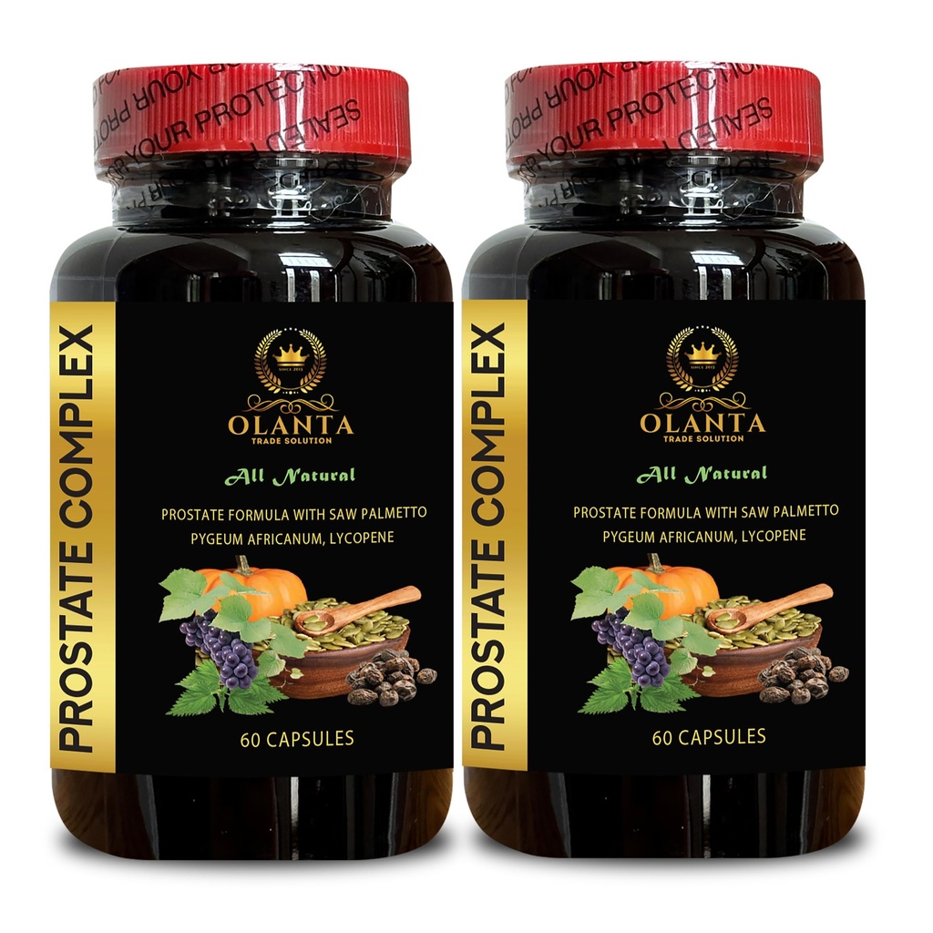 Prostata Support Complex - Prostata Sunn Pills, Urinal Tract Support, Mens Daily Vitamin Prostate Support, Sag Palmetto Extract for Prostate - 2 flasker 120 kapsler