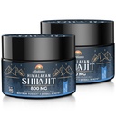 Ajoblanco 800 Mg Himalayan Shilajit Resin, Shilajit ren Himalayan organisk, Shilajit Supplement med renhet, høy dosering og styrke for energi, styrke og immunitet, menn og kvinner, 30 gram, pakke med 2